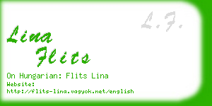 lina flits business card